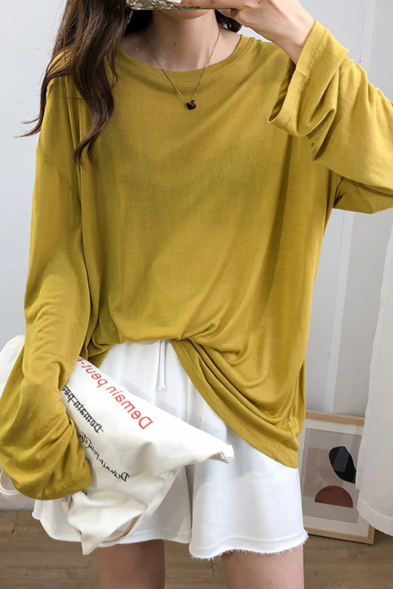 

Square neck camisole women wear new summer bottoming tops beautiful back long-sleeved T-shirts thin