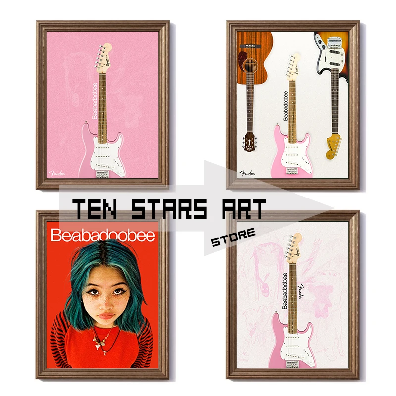 Beabadoobee музыкальная гитара плакат печать на холсте Singer поклонники искусство для