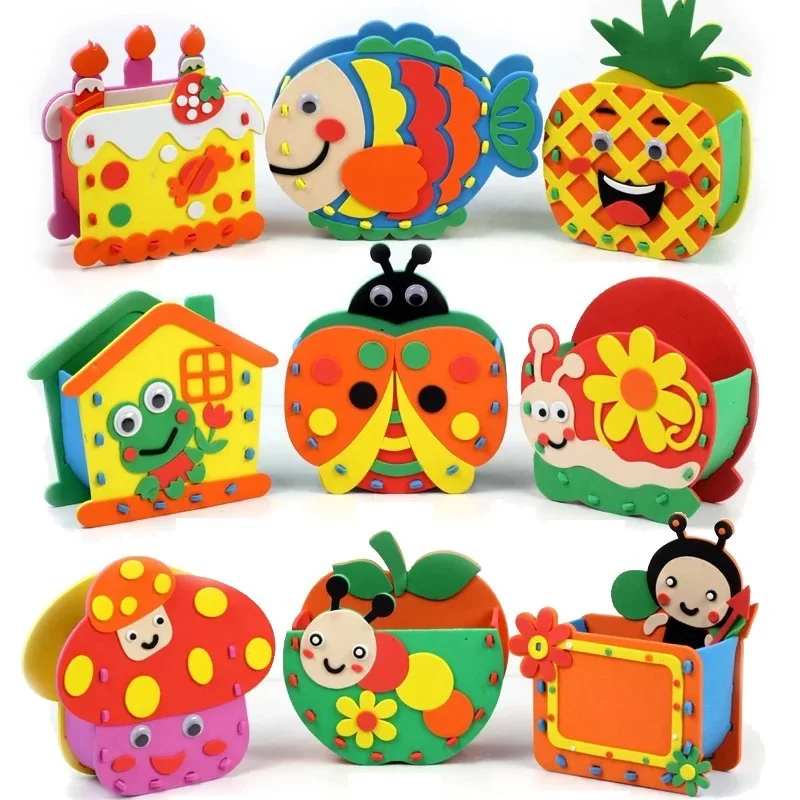 

EVA Pen Holders Handmade EVA Three-dimensional Stickers Paste Pictures DIY Handmade Arts and Crafts Supplies
