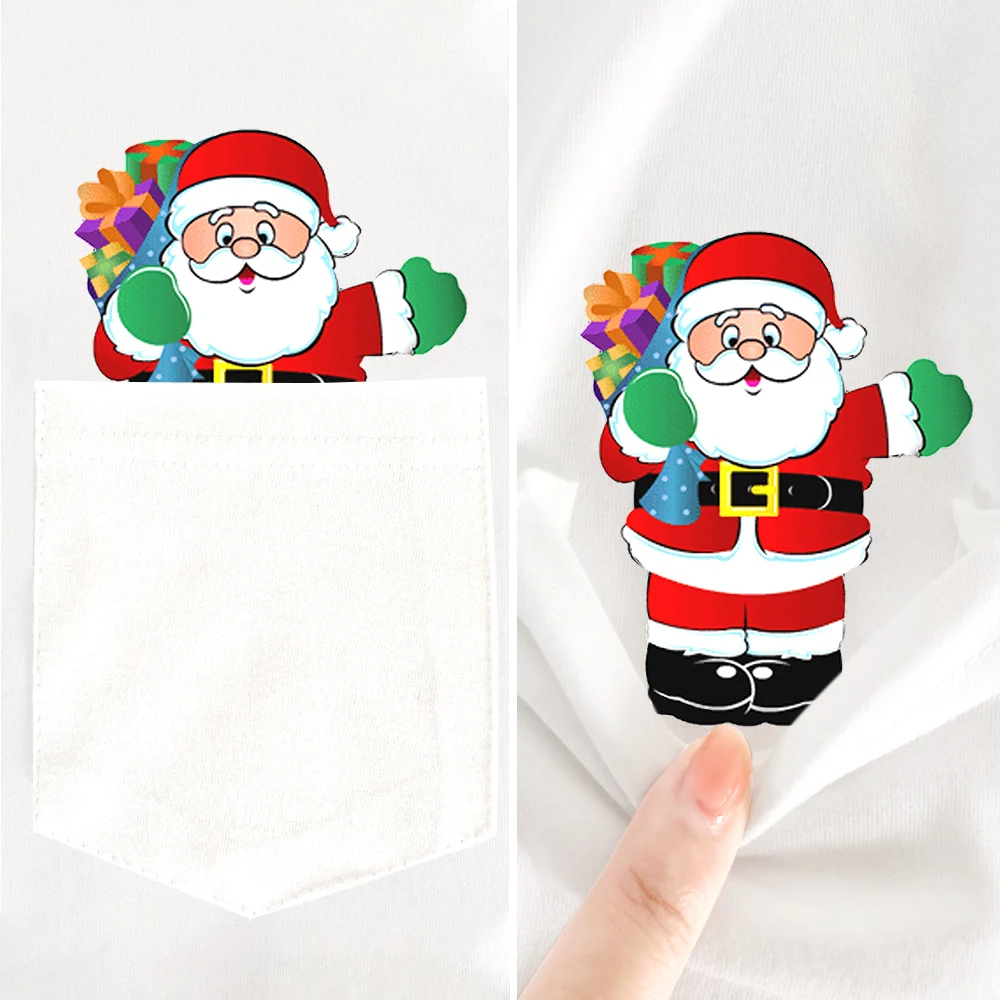 

CLOOCL Christmas Costumes Funny T-Shirt Santa Claus Graphics Men Women T Shirts Fashion Short Sleeve O-Neck Xmas Cotton Tops