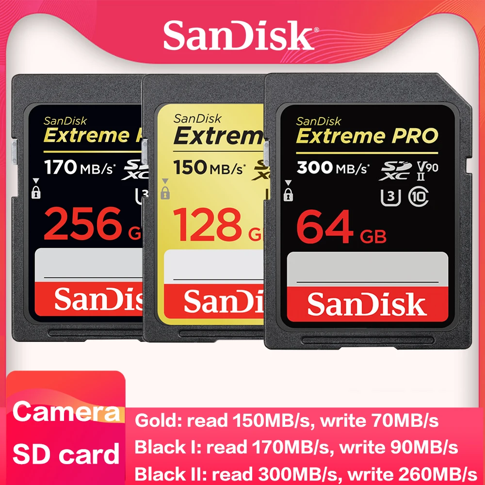 SanDisk Extreme PRO SD флэш-карта памяти 1 ТБ 512 ГБ 256 128 64 32 SDH SDXC |