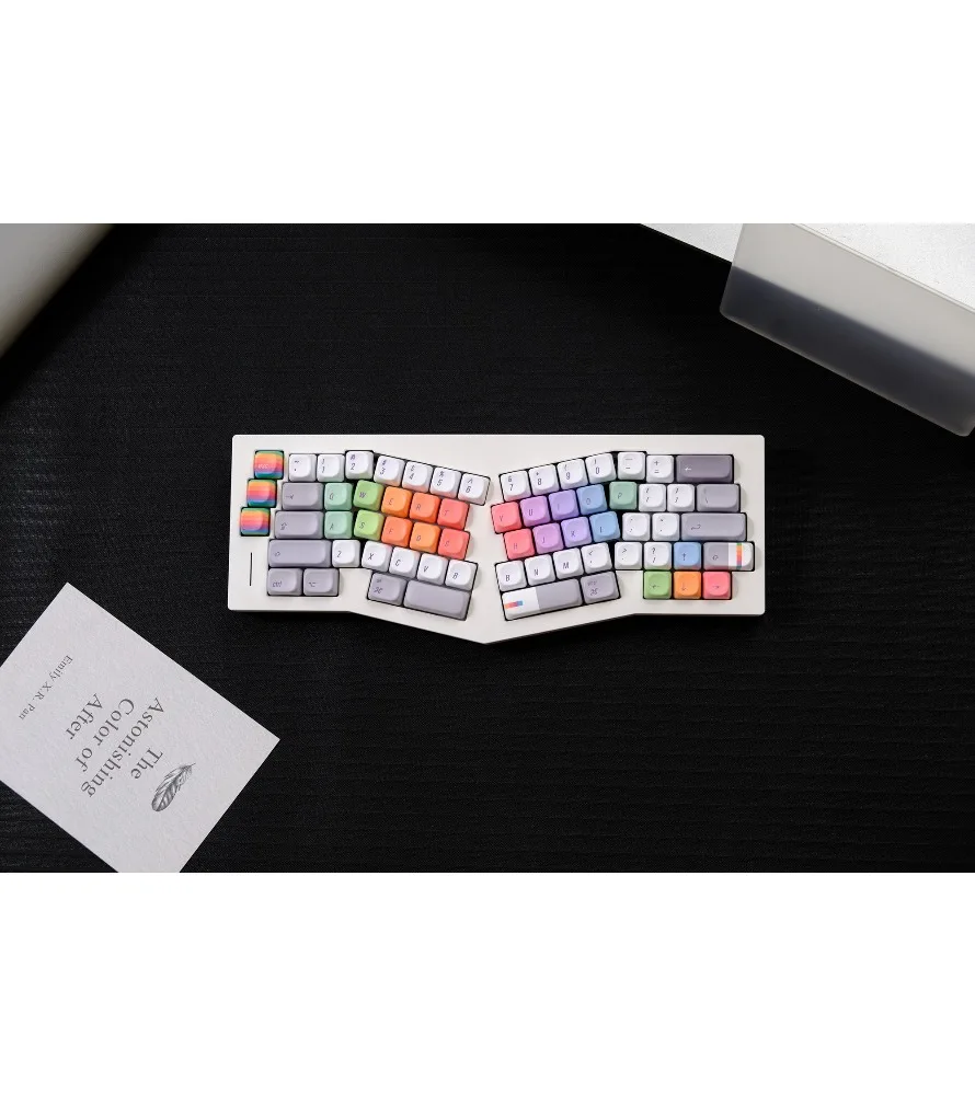 Фото Кейкапы MX8.0 Black Canyon K845/K865 Rainbow Programmer XOA, сублимационная печать, профиль XOA №3