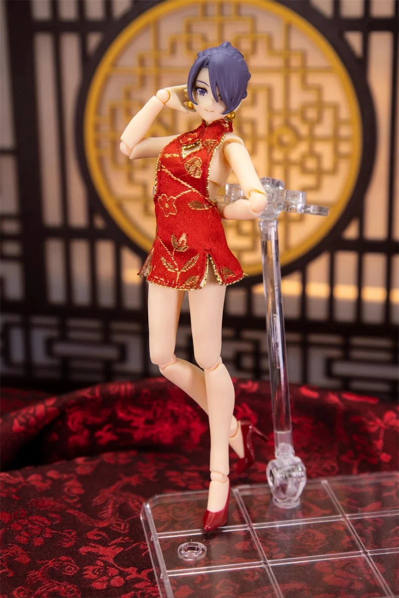 Оригинальные модели Figma 569 Mika Женское боди с мини-юбкой китайское платье наряд из