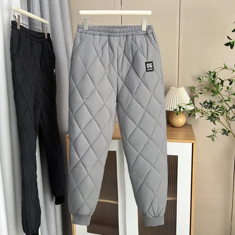 Женские утеплённые брюки XXL из полиэстера