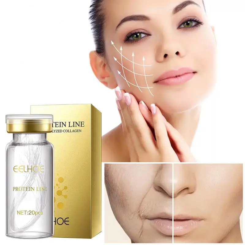 

Gold Protein Peptide Set Collagen Line+24k Gold Liquid Hydrating Moisturizing Anti Aging Wrinkle Skin Face Serum