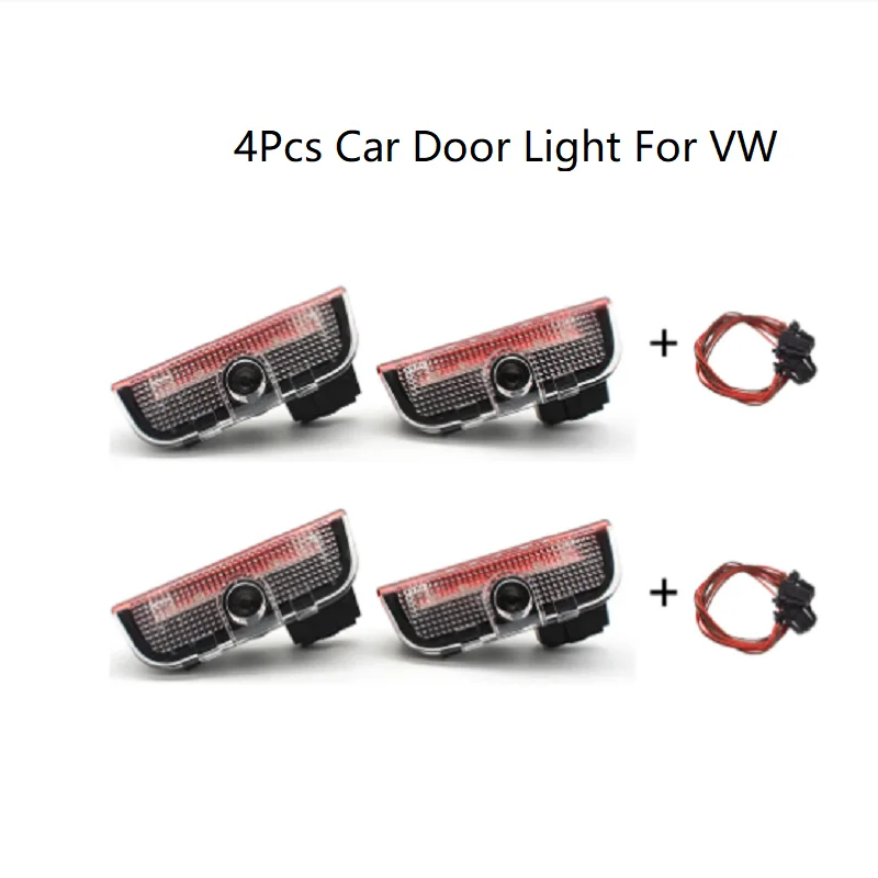 

4Pcs LED Car Door Lamp Light Tools Projector For Golf 5 6 7 GTI Sagitar 7N Touran CC Passat B6 B7 B8 Magotan Tiguan