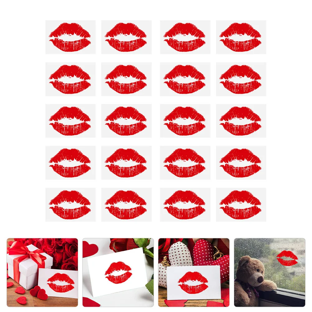 

Stickers Sticker Lip Kiss Lips Red Wall Decals Gift Adhesive Hot Decor Mouth Kissing Sealing Car Self Face Cover Mark Vinyl