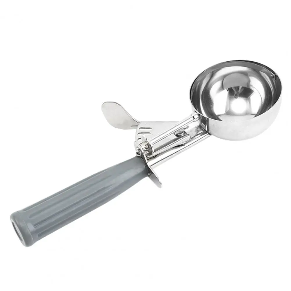 

Kitchen Cabinet-friendly Ice Cream Scoop Efficient Stainless Steel Trigger Release Ice Cream Cookie Scoops for Home Baking