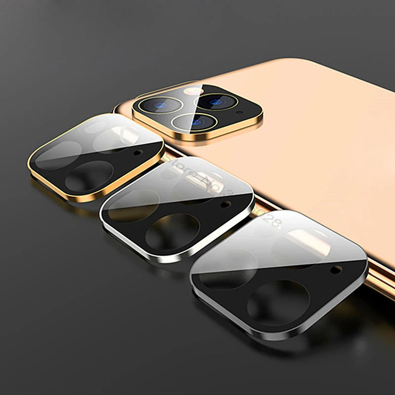 

Camera Lens Full Cover Protection Metal Ring + Tempered Glass Case For iPhone 11 Pro XS Max XR X S 13 Mini 12 Pro Back Lens Case