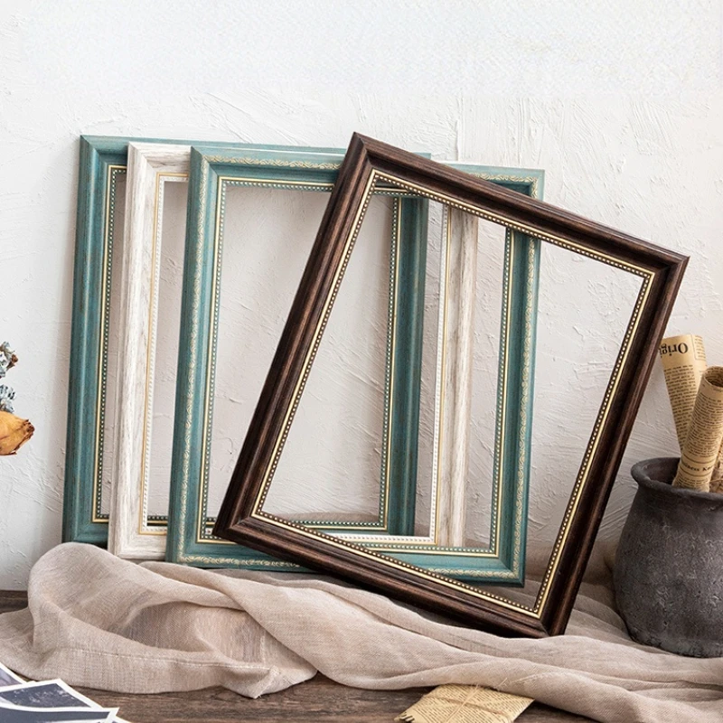 

Vintage Resin Photo Frame Display Large Luxury Creative Wall Art Design Picture Frame Living Room Marco Fotos Home Decoration 50