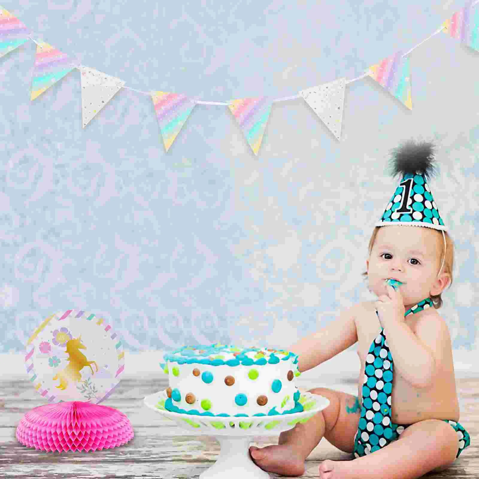 

1 Set of Durable Decorative Themed Party Decoration Birthday Party Banner for Home
