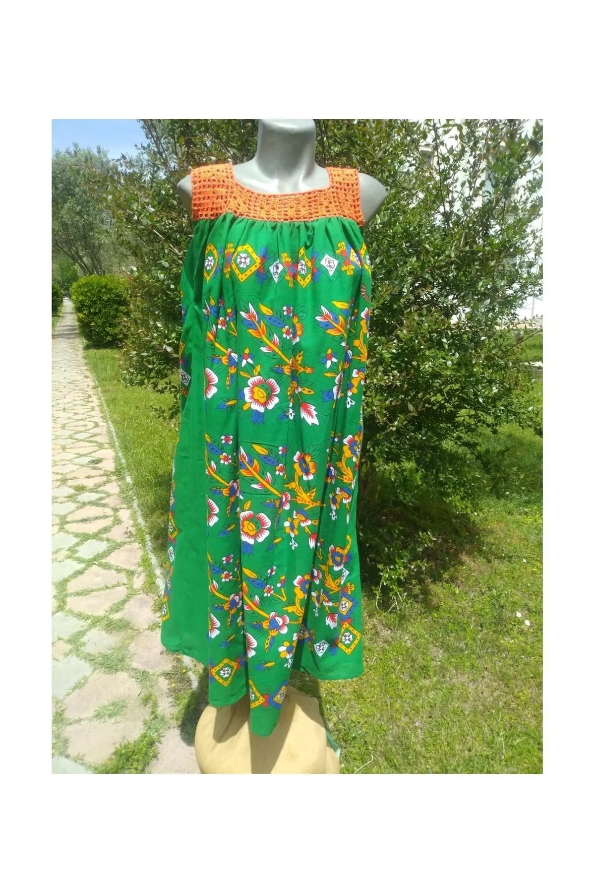 

Women's Pareo Green Authentic Slap Writing Summer Dress Swimwear Dress Swimwear Cover Up Dress Sexy Tunic Suit Beachwear