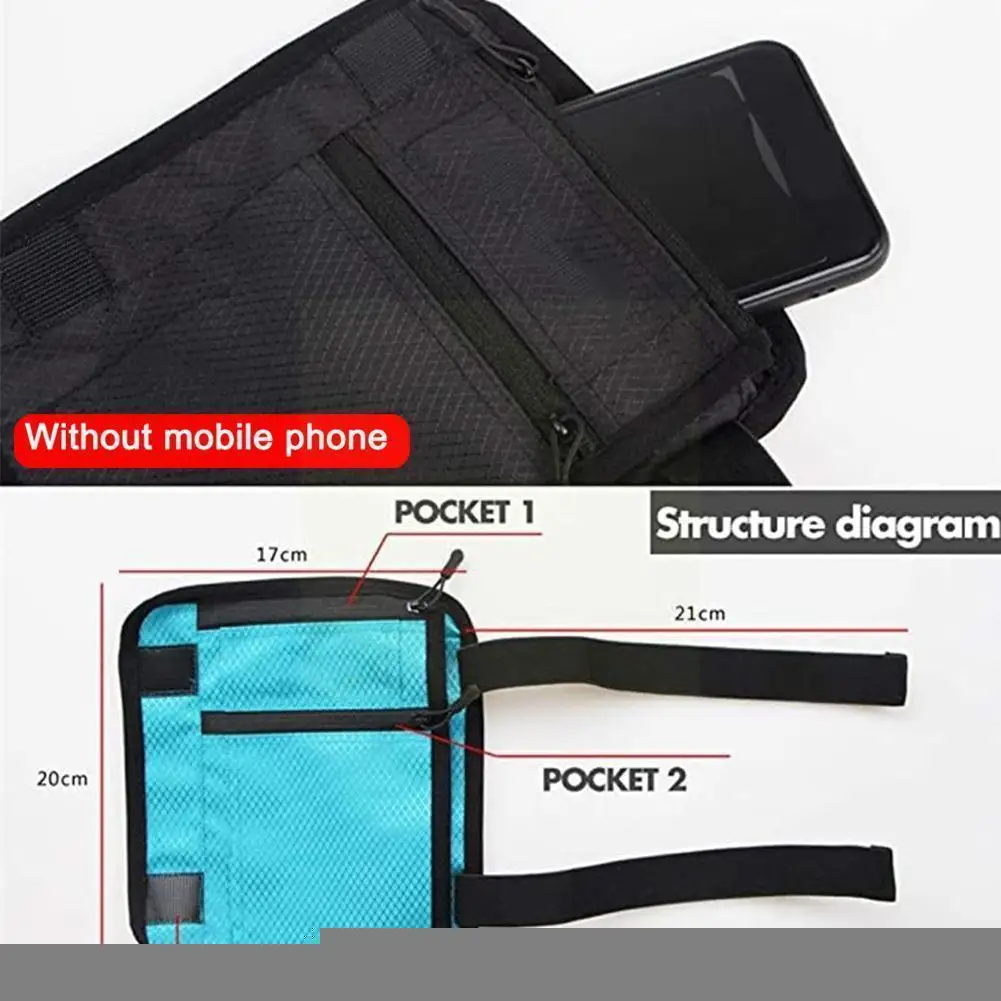 

Travel Leg Money Belt Outdoor Running Sports Leg Bag Invisible Pouch Safe Wallet Id Phone Passport Breathable Money Storage W1a2