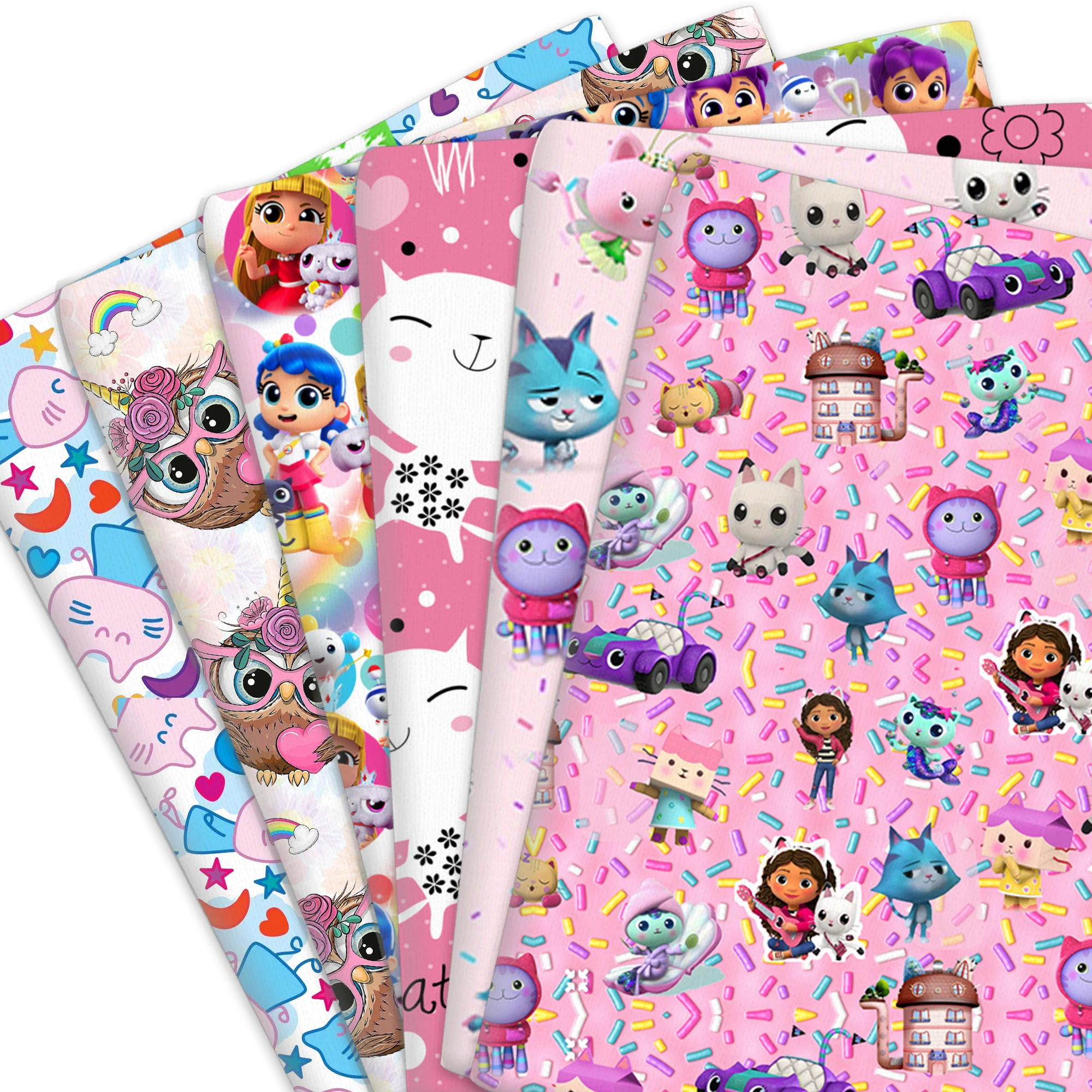 50*145 см Gabbys Кукла мультфильм полиэстер/100% хлопок ткань лоскутное одеяло для детей