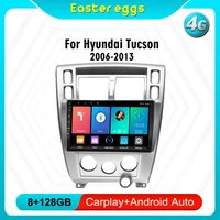 4g carplay for hyundai tucson 2006 2013 2 din android radio 2 5d 10 1 inch gps navigator fm player head unit stereo bt wifi