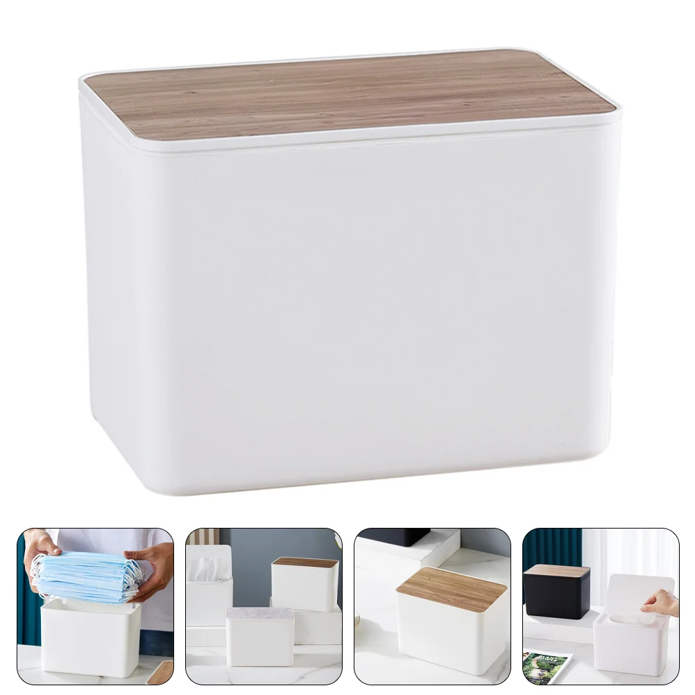 

Tabletop Household Tissue Holder Multi-use Tissue Box Tissue Storage Box for Office Storage Home Daily