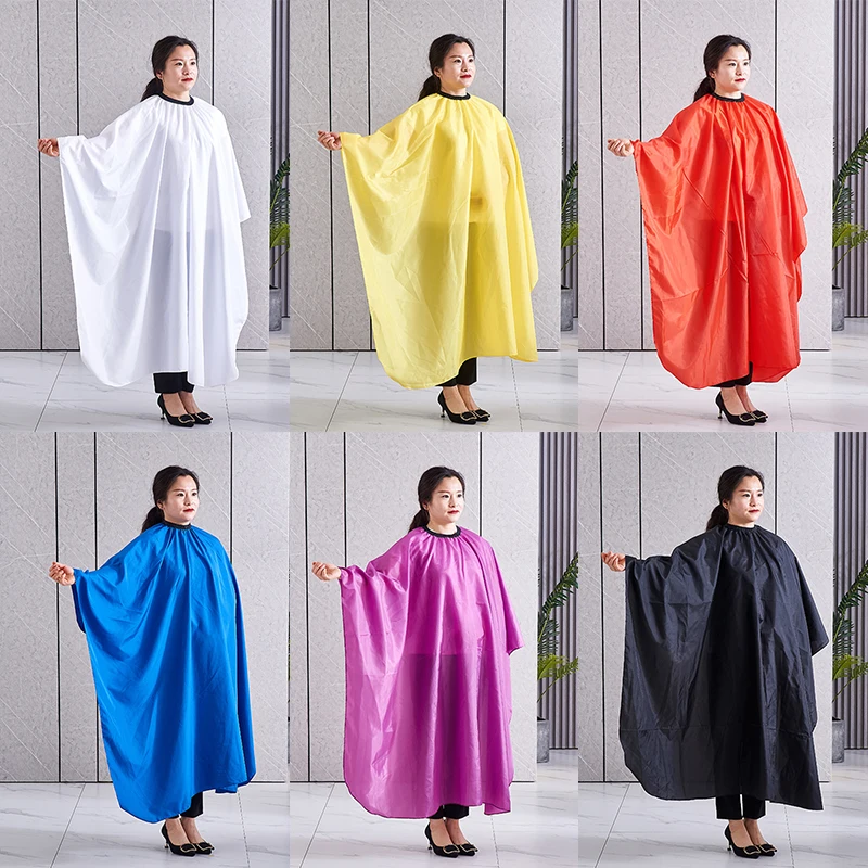

1PC Pro Adult Waterproof Salon Hair Cut Nylon Hairdressing Barbers Cape Gown Cloth Cloth Cut Cape Hair Styling Cap Salon Tools