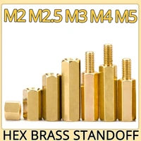 m2 m2 5 m3 m4 m5 hex spacer brass standoff pcb board motherboard stand off column rack stud copper pillar nut hexagon bolt screw