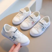 boys and girls mesh sneakers 2022 new summer hollow children white sport shoes for student breathable hook loop simple korean