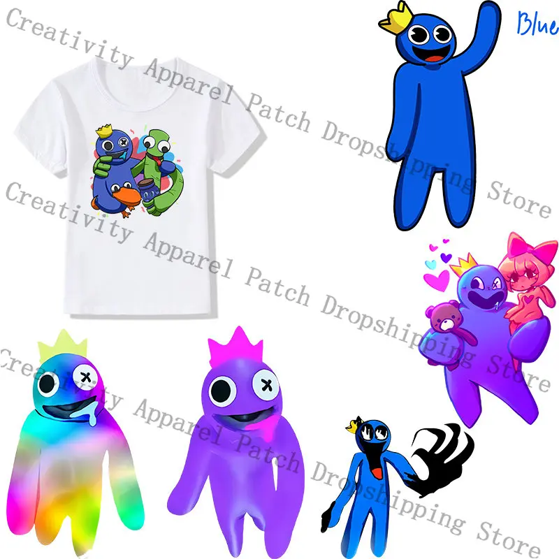 

Cute Anime Game Iron-on Transfers for Clothing Heat Transfer on Clothes Thermo Sticker Patch DIY Hoodies T-Shirt Decoration Gift