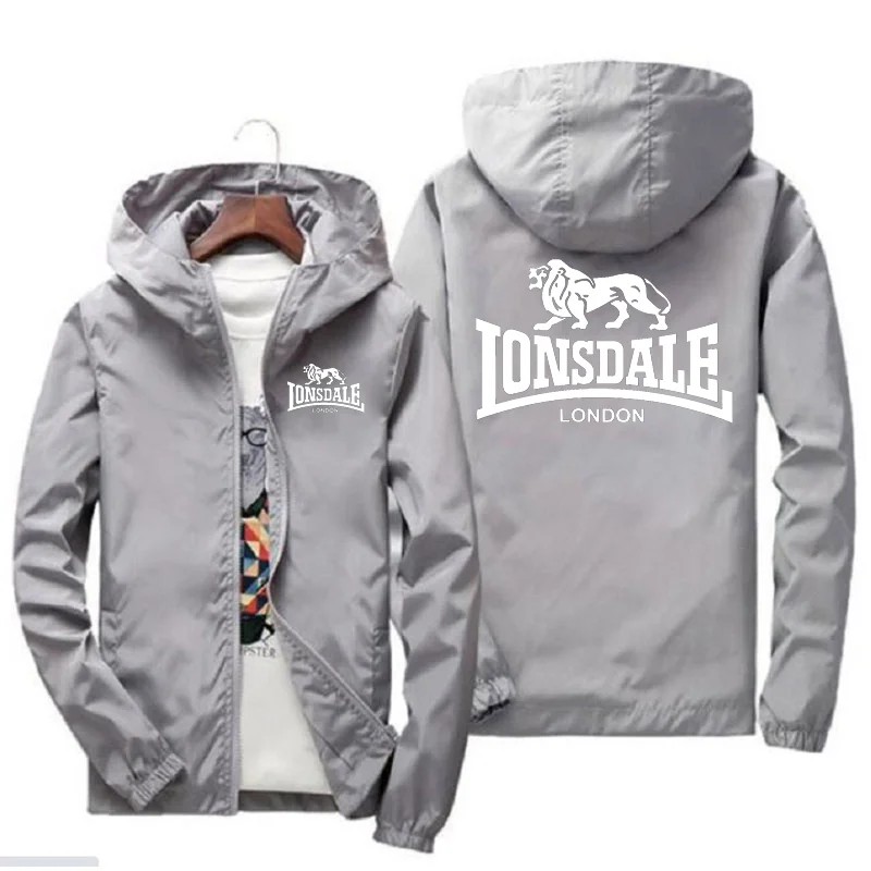 

2022 New Lonsdale Men's Hoodie Fashion Sports Trend Men's Women's Casual Jogging Students UV-proof Rain-proof Large Size Men's