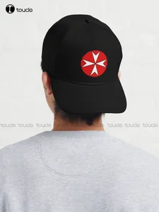 The Cross Of Malta Baseball Cap Golf Hats Hunting Camping Hiking Fishing Caps Denim Color Street Skateboard Custom Gift Sun Hats