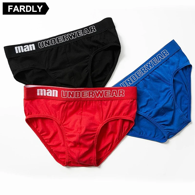 

Comfortable Solid color Underpants Cotton Mens Briefs Men Underwear Panties Men's Breathable Panties Waist Pants