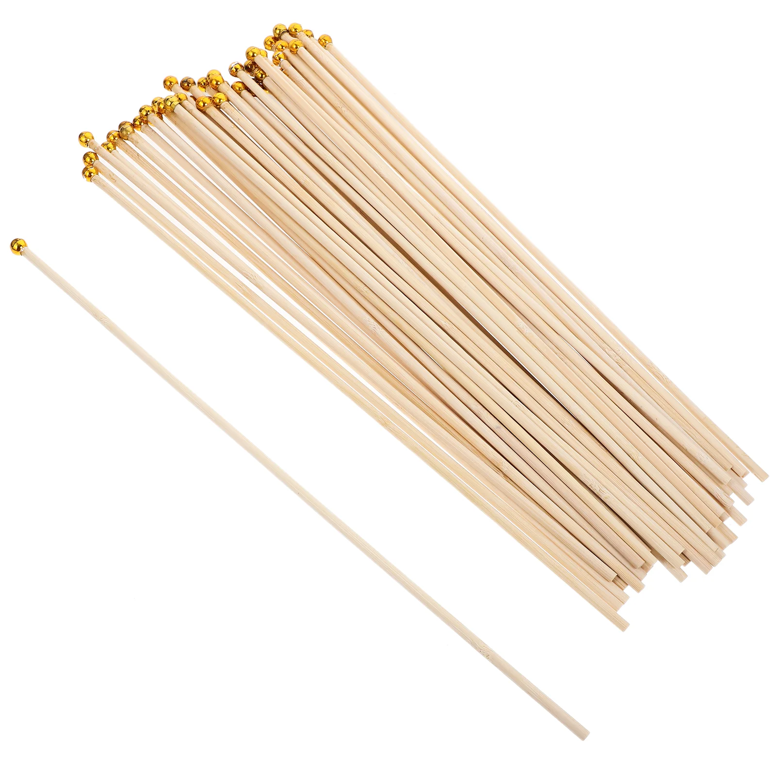 

50pcs Bamboo Flagpole 30cm Meeting Room Flagpole Decoration For Festive Diy