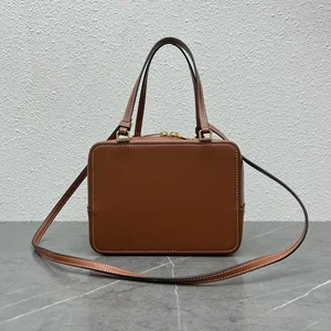 Женская сумка ручной работы, оригинальная сумка в стиле ретро с верхним слоем из воловьей кожи, с диагональным перекрестным ремнем, сумка-футляр