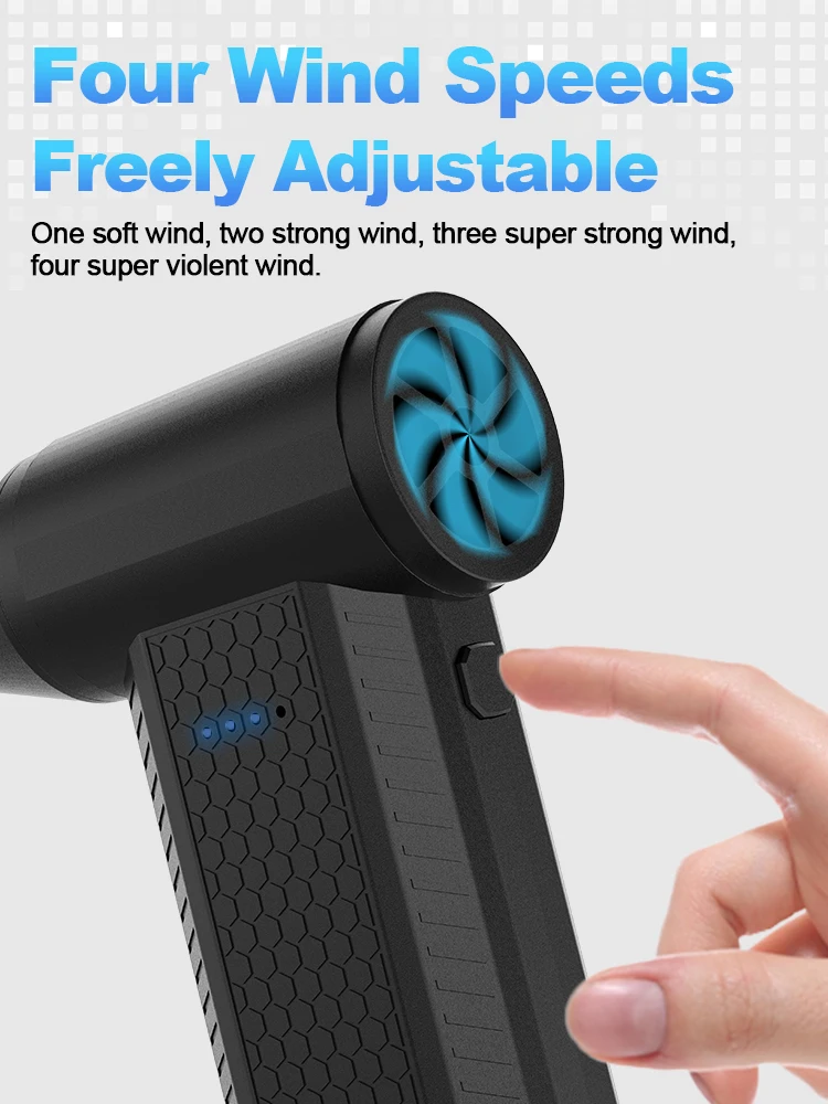 130000 Электрический турбовентилятор RPM Air Duster Мощный воздуходувка Вакуумный