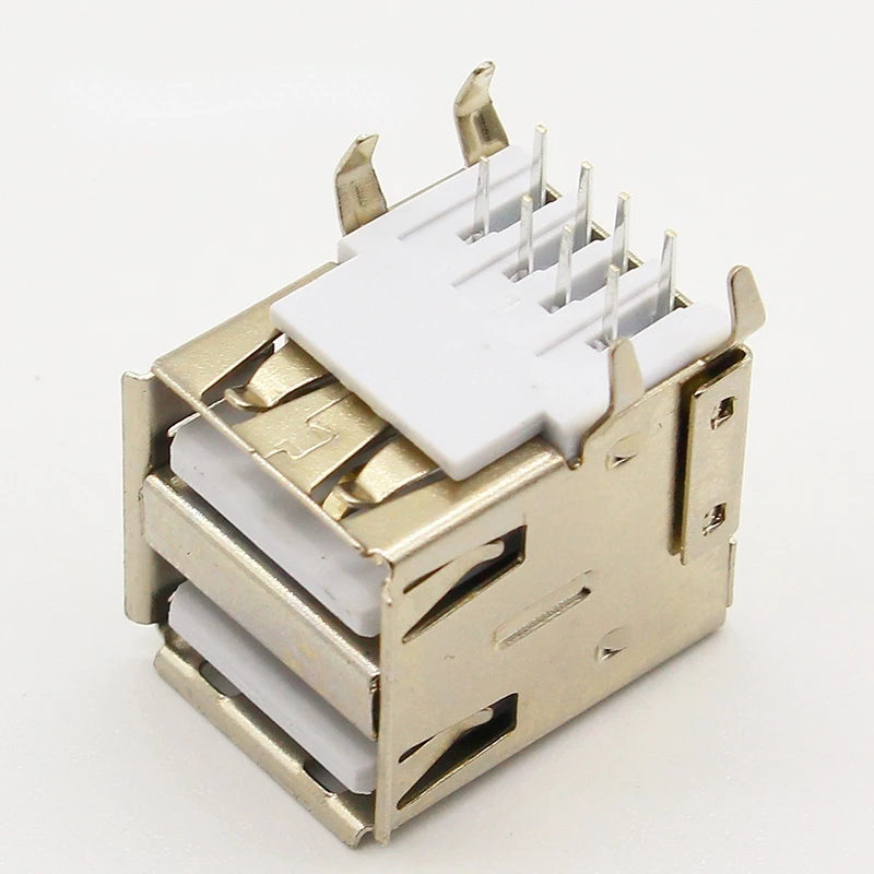 

10 шт./лот, гнездовой разъем USB типа А, белый, 2 до 1, набор G44 для передачи данных, интерфейс зарядки