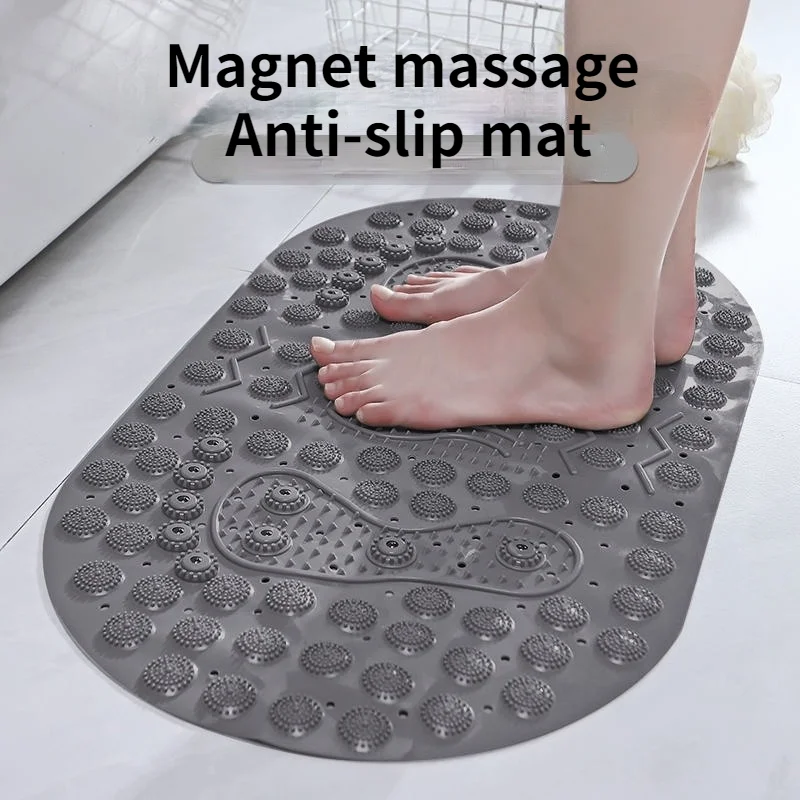 

New Style PVC Toilet Mat Home Bath Mat Bathroom Carpet Non-slip Rug Toilet Floor Mat Massage Foot Mat
