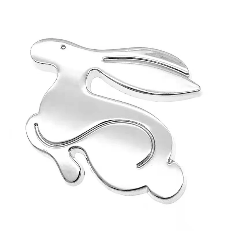 

Универсальная металлическая 3D эмблема кролика, 1 шт., мультяшный значок на задний багажник, стайлинговая наклейка для VW Jetta, Golf, BMW, Audi, Chevrolet