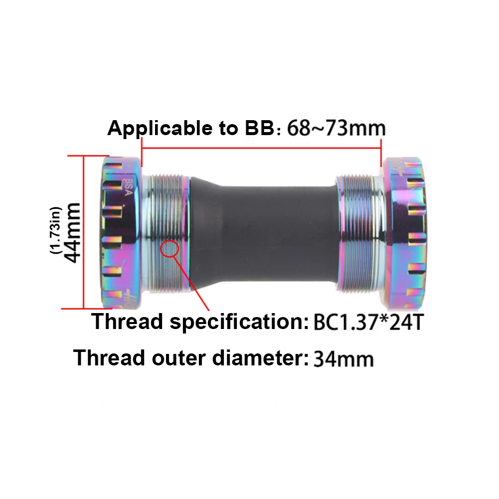 Подшипник велосипеда нижний кронштейн винтовой Тип 2 подшипник BSA 68/73 мм