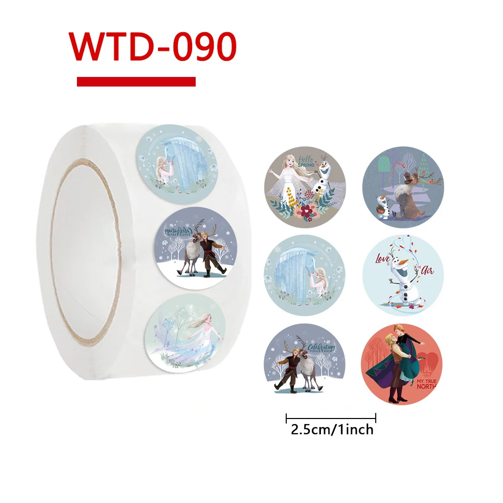 500 шт./рулон Милый мультфильм Лило и Стич Наклейки Дисней Аниме DIY Дневник Ноутбук