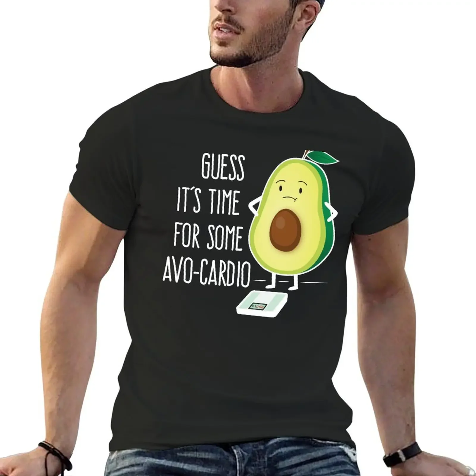 Футболка Avo-Cardio Gym Fitness милые топы футболка с аниме летний топ компрессионная