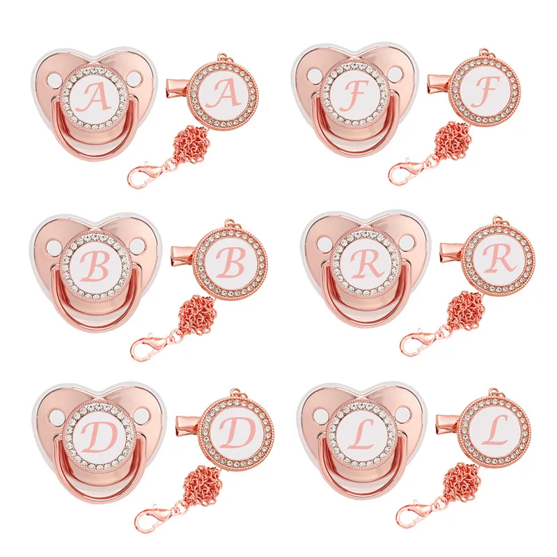 

Baby Pacifier Young Children Babies Accessories Newborn Items Luxury Pacifiers Chain Clip Nipple Dummy Chupeta Frete Grátis