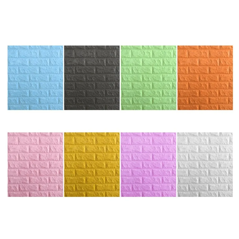 

PE Foam 3D Brick Pattern Wall Stickers Waterproof Self Self-adhesive Wallpaper Room Home Decor For Kids Bedroom Living Sticker