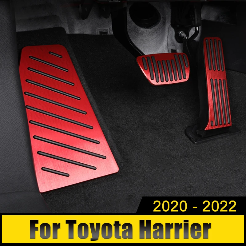 

Aluminum Car Foot Rest Pedal Cover Fuel Accelerator Brake Pedals Pad For Toyota Harrier Venza XU80 2020 2021 2022 2023 Hybrid