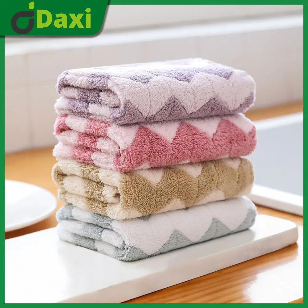 

30×30cm Kitchen Cleaning Dishwashing Towel Modern Minimalist Wipes Simple Bamboo Charcoal Fiber Thickened 1pcs Convenient