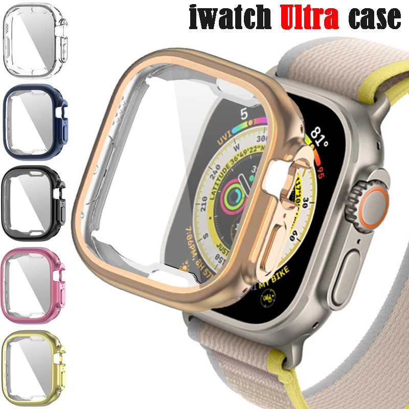 

Screen Protector For Apple Watch Ultra Case Full Soft Clear TPU bumper Transparent Cover accessories iwatch series Ultra 49mm