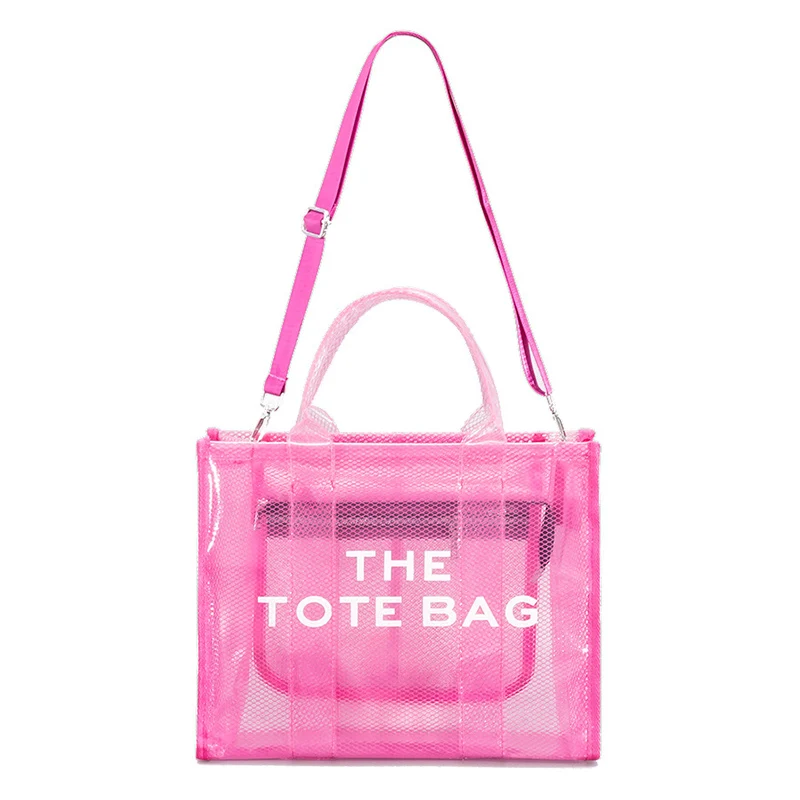 

Clear Handbags Famous Brand Colorful Large Capacity Crossbody Transparent Jelly Purse Designer Women PVC Shoulder Tote Bag 2023