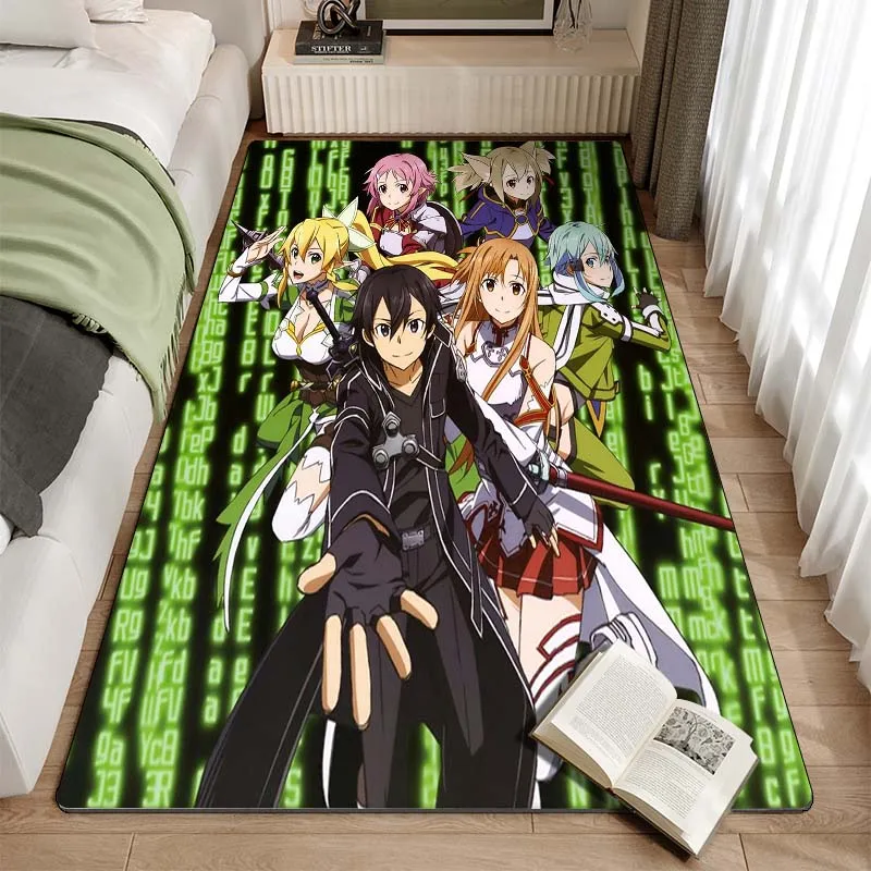 Коврик в стиле аниме S-Sword Art Online напольный коврик с принтом 15 Размеров