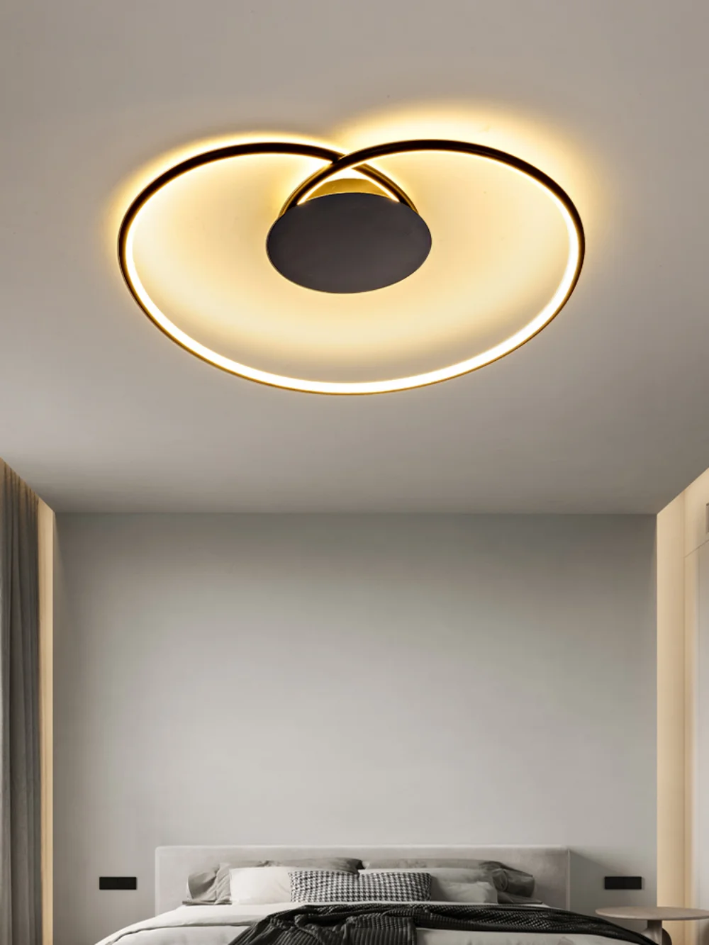 

Modern LED Ceiling Lamp Living Room Bedroom Study Restaurant Kitchen Nordic Creative Simple White Black Gold Round Ceiling Light
