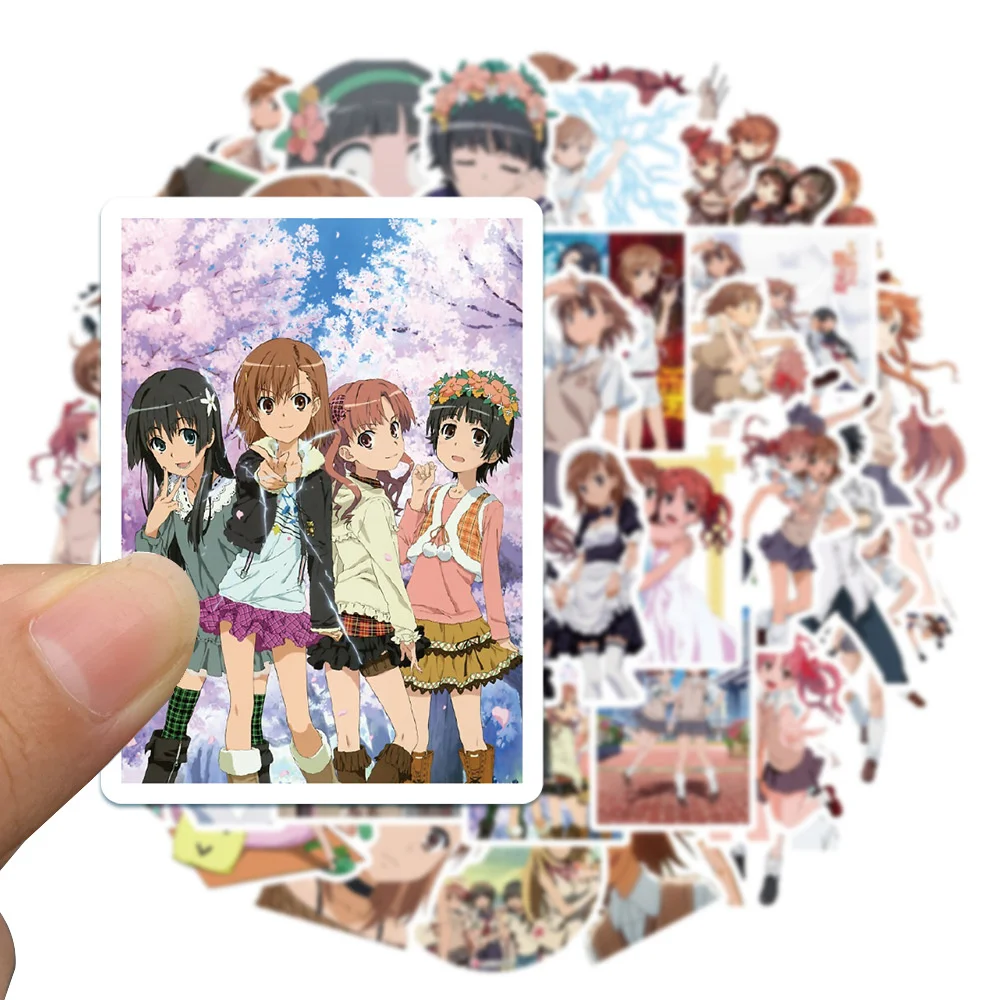 

10/30/50pcs Classic Anime A Certain Scientific Railgun Misaka Mikoto Graffiti Sticker For Luggage Laptop Ipad Stickers Wholesale