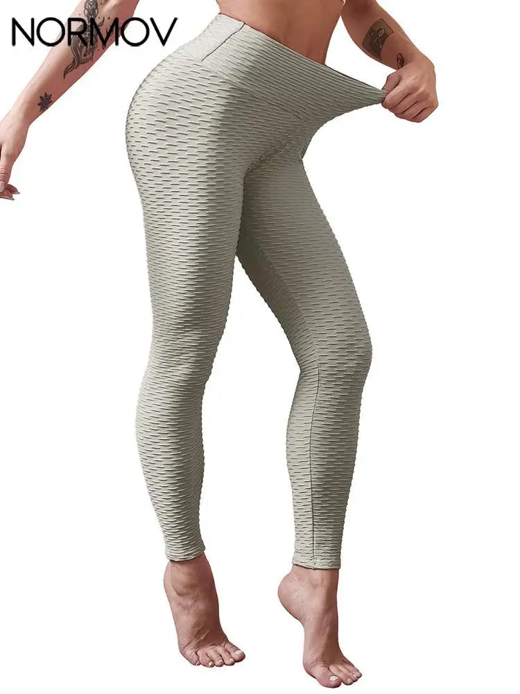 Бесшовные женские леггинсы NORMOV с эффектом пуш-ап высокой талией спортивные штаны
