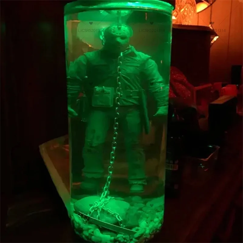 

New Jason Voorhees Collector Water Lamp Jason Lives Horror Figurine Night Light Souvenir Gift Movie Characters Statue Home Decor