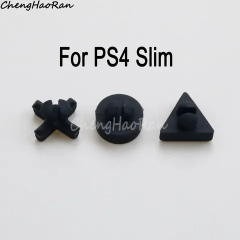 1 комплект, белые или черные силиконовые резиновые прокладки на нижнюю часть консоли PS4 Slim Pro, резиновые прокладки для консоли, противоскользящие Сменные прокладки