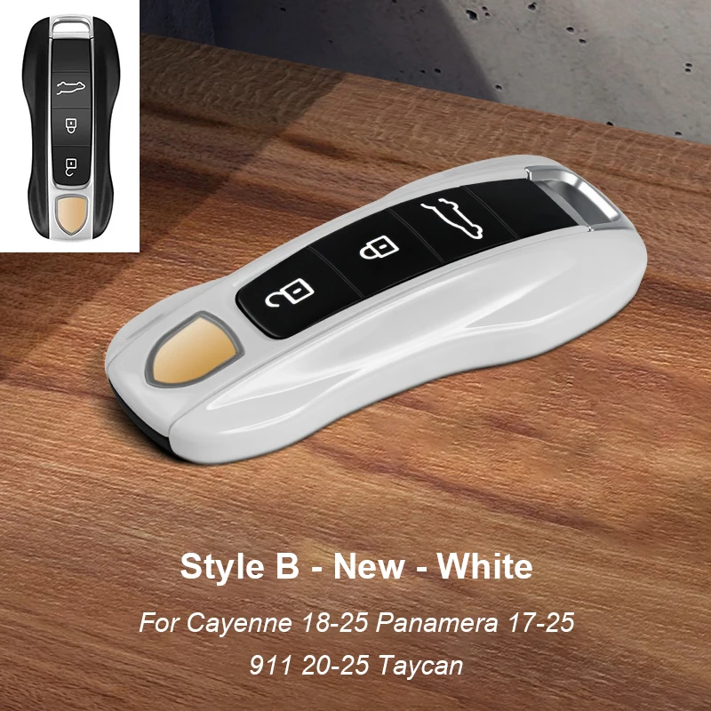 

Сплошной цвет ABS чехол для автомобильных ключей аксессуары для Porsche Panamera 2017 Cayenne 2018 2019 911 2020 2021 2022 2023 2024 Taycan