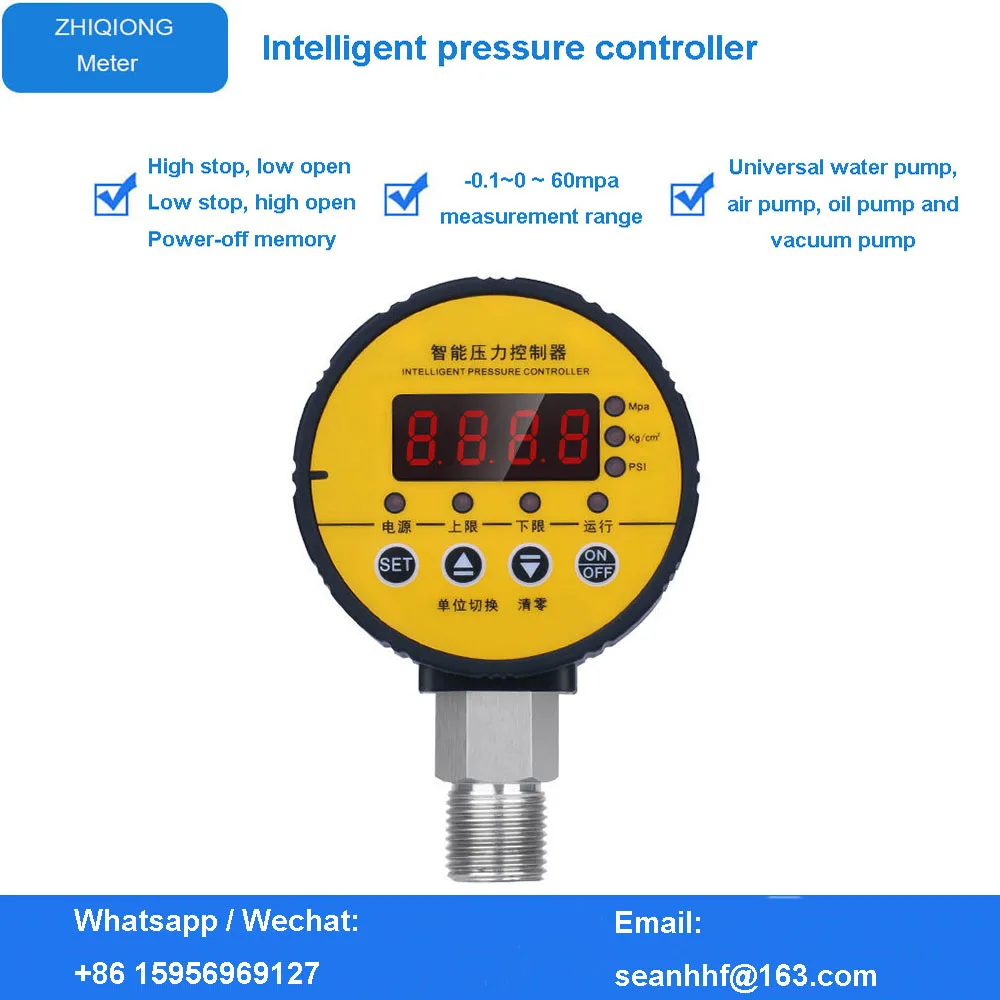 Pressure Switch Mpa Psi Dc12v Dc24v Ac220v 1/4'' Thread
